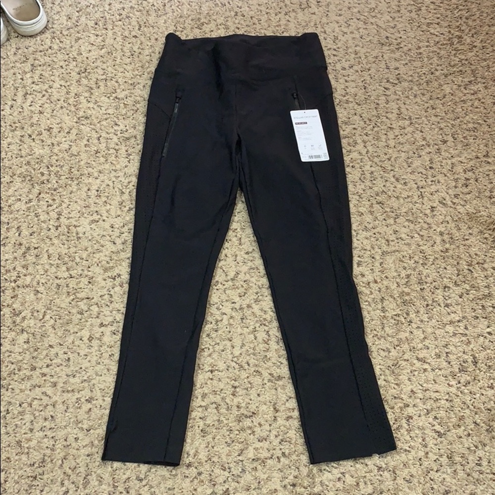 Athleta Stellar Crop Pant perforated side NWT
